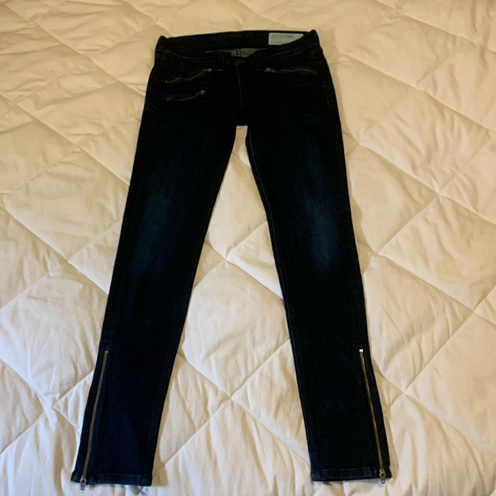 RAG & BONE/jean size 27, like new, Kensington, zip ankle, 5 pocket